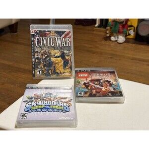 PS3 Games Lot Of 3 , Civil War , Pirates Of The Caribbean, Skylanders